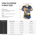 thumbnail image 4 of Yiaed Cows Cattles Print Women's T Shirt V-Neck Short Sleeve Shirt Casual Breathable Tee Summer Tops-XX-Large, 4 of 5