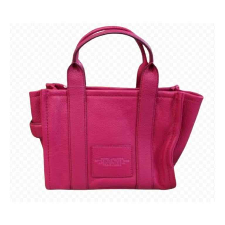 Marc Jacobs The Leather Small Tote Bag Hot Pink H009L01SP21-955