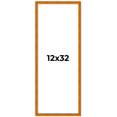 thumbnail image 2 of 12x32 Honey Brown Real Wood Picture Frame Width 0.75 inches | Interior Frame Depth 0.5 inches |, 2 of 8