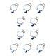 thumbnail image 3 of Qarigey elegante y duradera para mujer para cualquier salida para mujer colgante de moda para pareja con hermosa cola de hebilla 312A azul 1 312A Azul 1 10Conjunto, 3 of 6