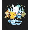 thumbnail image 3 of Pokémon - Pikachu and Friends Pokemon Winter - Men's Crew Fleece Sweatshirt, 3 of 5