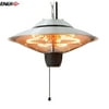 EnerG+ HEA-21524 Hanging Infrared Electric Heater, 1500W, Silver