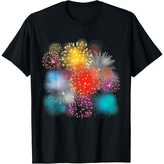 Fireworks Pyro Fireworks Explosion Pyrotechnician T-ShirtMen and women, Black T-shirt, size: Extra large