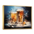 thumbnail image 2 of Designart "Beer Representation Colorfuled Acrylic I" Food & Beverage Floater Framed Canvas Print, 2 of 7