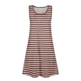 thumbnail image 6 of Grblisyd Girls Dress Sleeveless U Neck Striped Sundress for Casual Home Party Beach 4-12 Years, 6 of 6
