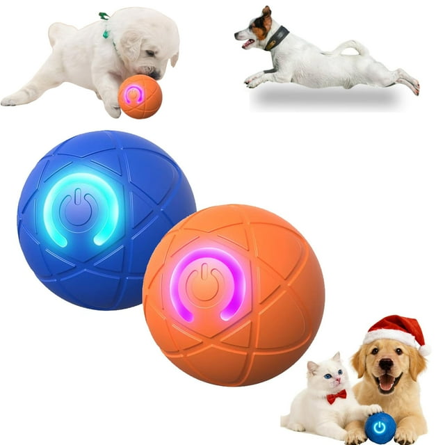 Pet Bounce Ball for Dogs, Smart Interactive Dog Bouncing Ball,Waterproof Shell,Rechargeable Self Moving Jumping Bouncing Rotating Dogs Ball for Small Medium Dogs Indoor Outdoor
