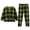 0-Army Green562, variant on WOYY Toddler Girls Classic Plaid Sleepwear Set Long Sleeve Top Pants Outfits Loungewear, Sizes 2-3T