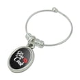 thumbnail image 2 of Kiss the Cook Wine Glass Oval Charm Drink Marker, 2 of 3