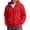 09#Red, variant on Hoodie for Man Casual Fashionable Long Sleeved Hooded Pocket Top Long Sleeve Zip Up Hooded Sweatshirts