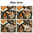 thumbnail image 4 of Nawypu  Cute Cartoon Fox Floral Round Fitted Tablecloth Elastic Edge Waterproof Oil-Proof Table Cover Stain-Resistant Table Cloth Fits Round Tables, 4 of 7