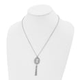 thumbnail image 4 of Stainless Steel Polished Angel w/Tassel Dangle 20in Necklace, 4 of 5