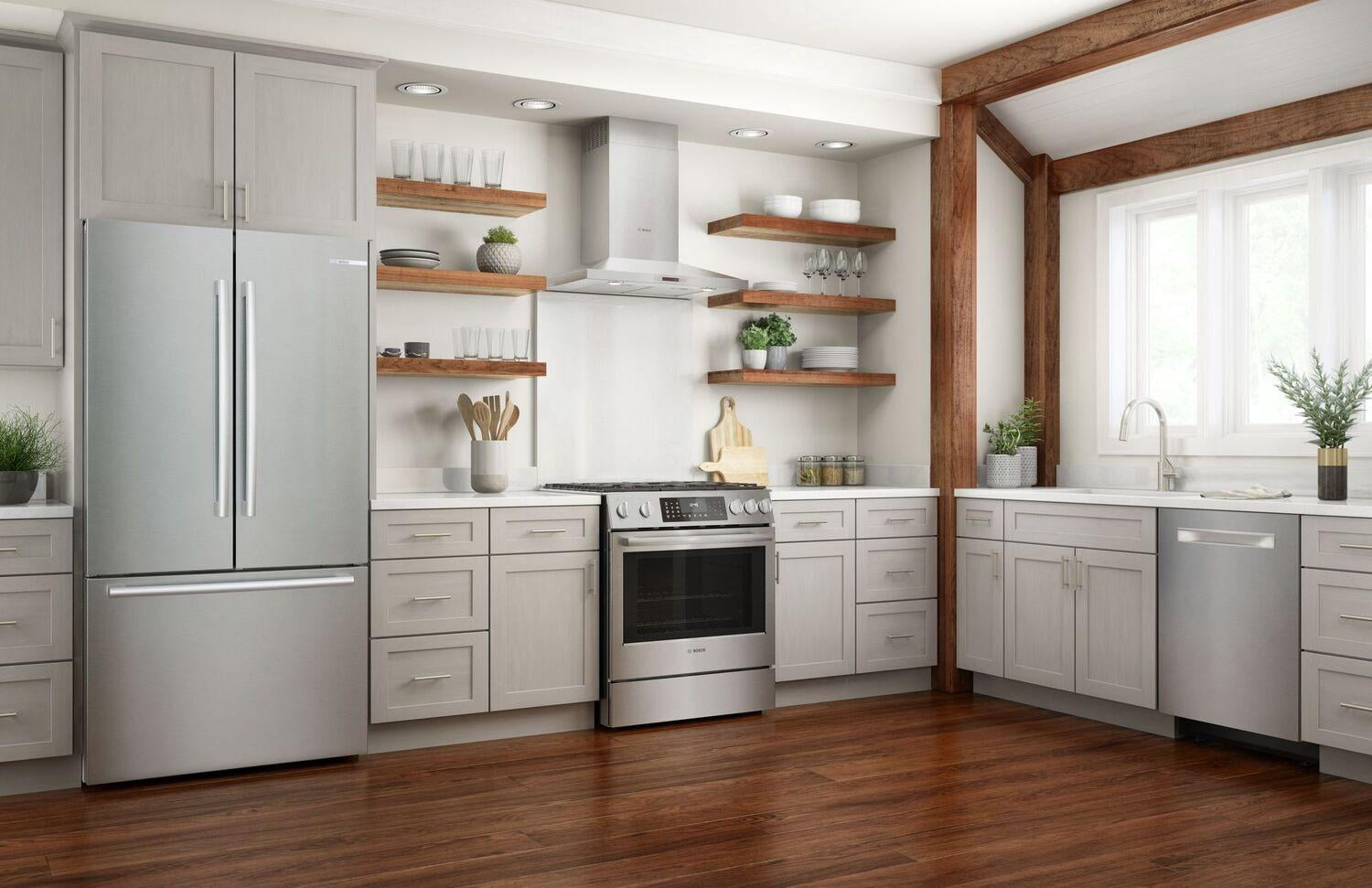 Bosch Hgi8056uc 800 Series 32" Wide 4.8 Cu. Ft. Slide In Gas Range - Stainless Steel