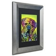 thumbnail image 3 of Trademark Fine Art "Hey Bulldog" Canvas Art by Dean Russo, Black Matte, Silver Frame, 3 of 4