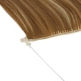 thumbnail image 4 of Youloveit Hair Miracle Wire Hair Extensions - Invisible Hidden Elastic Miracle Wire Secret Hairpiece for Women Synthetic Straight Hair Extensions, Ash Brown 8#, 22 Inch, 4 of 7