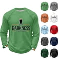 thumbnail image 5 of Men's Hello Darkness My Old Friend Long Sleeve Crew Neck Graphic Sweatshirt, 5 of 5