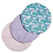 Conair Cover & Protect Shower Caps, Assorted Colors, 3 Pack