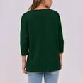 thumbnail image 6 of Babysbule Women's Casual 3/4 Sleeve Round Neck Pullover Top, Lightweight Soft Polyester, Stylish Blouse for Daily Wear, 6 of 6
