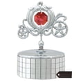 thumbnail image 3 of Matashi Princess Carriage Music Box Love Story Table Top Ornament w/  Crystals Home, Bedroom Decor Chrome, 3 of 4