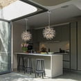 thumbnail image 2 of The Lighting Store Liria 8-Light Chrome Clear Beads Firework Pendant Chandelier, 2 of 5