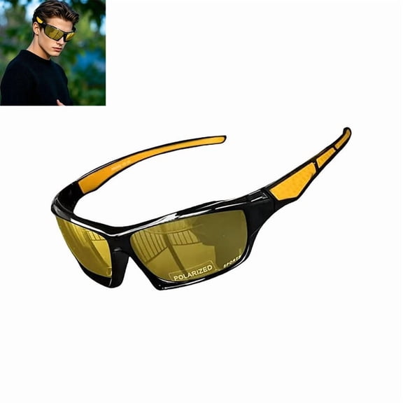Polarized Sunglasses, Sunglasses Fashion Sports Eyewear,Men Sports Sun Glasse Uv400 Anti glare Comprehensive Protection For Outdoor Driving