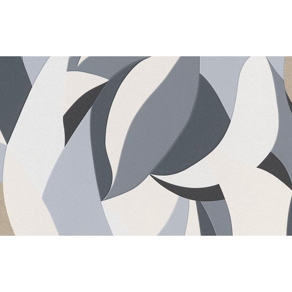 Concord Wallcoverings Modern Textured Wallpaper Graphic, Vinyl Accent Wall , Black, Grey, White, 21 in x 33 Ft (57 sq. ft), 10331_15