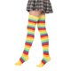 thumbnail image 2 of Sonducket Paquete de 2 calcetines a rayas de talla grande hasta el muslo, elasticidad, transpirabilidad, cómodos, cálidos, apariencia de moda, medias Medias arcoiris amarillo Sonducket AP008874-16, 2 of 6