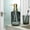 Gold, variant on Glass Soap Dispenser Refillable, Usupdd Luxury Hand Wash Bottle for Kitchen Bathroom, 7.2x3x3in Stainless Steel Pump Shampoo Lotion Dispenser for Countertop, Gold