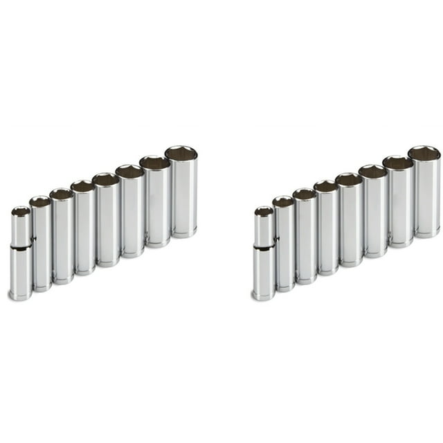 El Nuevo Profesional 16 Unids 3/8 Pulgadas Unidad Profunda Juego de Enchufes Metric, 10 mm-19 mm
