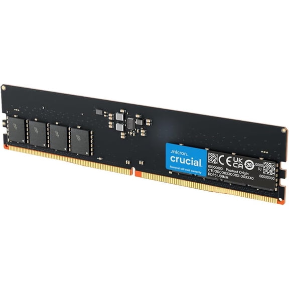 Restored Crucial 32GB (1 x 32GB) DDR5 4800 Desktop UDIMM Memory Module (Refurbished)