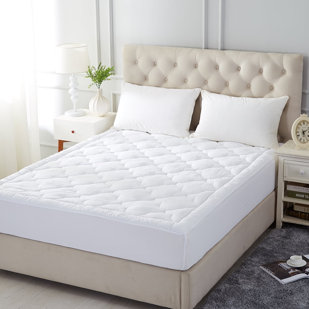 Quilted Mattress Pad Cover - Soft,Breathable, 16" Deep Pocket Fitted Mattress Pad Cover Twin/Full/Queen/King