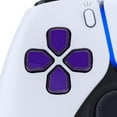 thumbnail image 5 of eXtremeRate Two-Tone Purple & Clear Dpad Action Buttons Replacement D-pad Face Buttons for PS5 Controller BDM-010/020/030/040, 5 of 9
