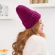 thumbnail image 3 of Qarigey Sombrero Unisex mezclas de algodón sólido cálido HIP HOP sombreros de punto hombres gorras de invierno mujeres Skullies gorros para Sombreros Rosa roja Qarigey AP000123-11, 3 of 6