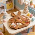 thumbnail image 4 of Dvkptbk Easter Bunny Wooden Cooked Food Tray easter decorations, 4 of 5