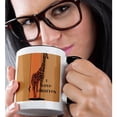 thumbnail image 2 of 3drose, I Love Giraffes - Cute Animals - Fun Art, 11oz Two-tone Black Mug, 2 of 6