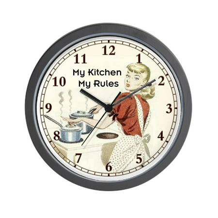 CafePress My Kitchen Unique Decorative  10 Wall  Clock  
