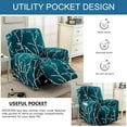 thumbnail image 5 of CHUNTIAN Stretch Recliner Slipcovers Printed Sofa Cover 4-Piece Fallon Collection Slipcover Lazy Boy Chair Covers Furniture Protector Recliner Chair Cover with Storage Pocket for Living Room, A2, 5 of 5