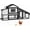 Black(72.3"L x 26"W x 39.4"H), variant on Aivituvin Chicken Coop Chicken House for Outdoor, Poultry Cage with Wheels Large Mobile Hen House and UV-Resistant Roof Red