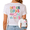 1-White, variant on UNISHE Women's Red Chest Flower Back Text Graphic Short Sleeve T-Shirt Summer Top