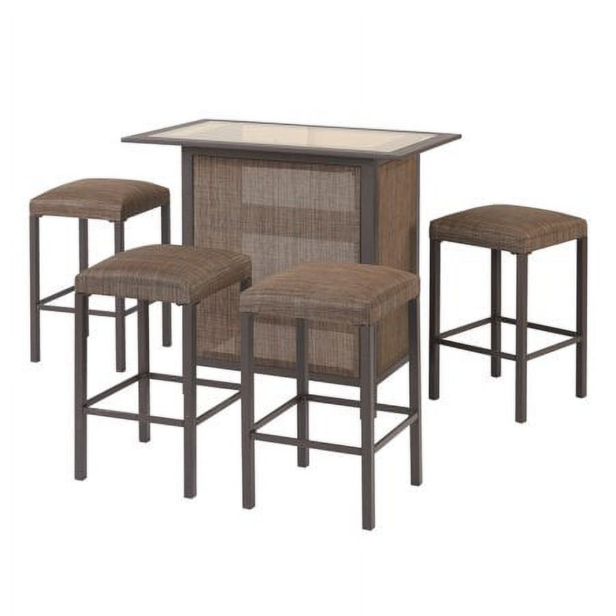 Mainstays Daine Park 5-Piece Patio Sling Bar Stool and Table Set - image 2 of 7