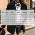 thumbnail image 6 of Ounisa Women's Lapel Peacoat Solid Color Blend Coat Double Pockets Long Sleeve Business Winter Outerwear, 6 of 6