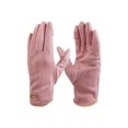 thumbnail image 2 of BadPiggies Womens Winter Suede Gloves Soft Warm Fleece Lined Gloves Flexible Leak Fingers Touchscreen Pink, 2 of 9