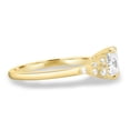 thumbnail image 3 of 3.00Ct Elongated Cushion Moissanite Engagement Ring, Accent Stones, 10K Yellow Gold, 3 of 7