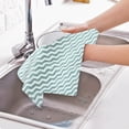 thumbnail image 6 of 1 Pcs Cleaning Cloths Kitchen Towels,11.8X11.8 Inch Microfiber Cleaning Cloth,Kitchen Towels For Dish Drying Washing,Absorbent Streak Rags For Cleaning, Reusable And Washable Towels,Green, 6 of 6