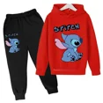 thumbnail image 5 of Conjunto de 2 piezas de ropa con capucha de punto para niños, sudadera informal de manga larga para niñas y pantalones, conjuntos para ropa de bebé niño, 5 of 5