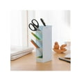 thumbnail image 5 of 1pc Plain Pen Holder, Desktop Stationery Storage Box For Home, Office, 5 of 5