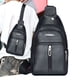 thumbnail image 4 of Xihbxyly Bolsa Deportiva de Pecho, Cremallera Antirrobo, Transpirable y con Absorción de Impactos, Gran Capacidad, Multiusos, Diseño Unisex Elegante, Ideal para Oficina, Escuela y Viajes, Talla Única, 4 of 6