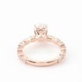 thumbnail image 5 of solitaire jewels 1.75CT Oval Moissanite Solitaire Engagement Ring For Women, 18K Rose Gold, 5 of 6