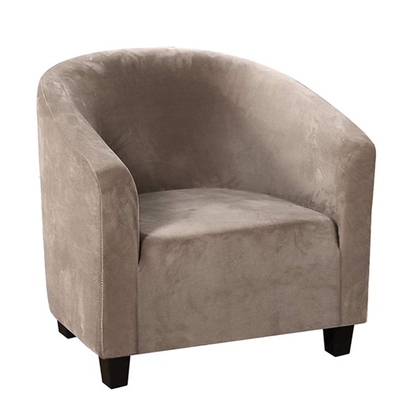 LiveGo Stretch Velvet Sofa Cover Club Chair Slipcover Plush Chair Covers, Spandex Elastic Armchair Couch Cover Sofa Furniture Protector for Bar Counter Living Room Internet Cafes Hotel
