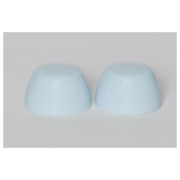 Replacement Plastic Toilet Bolt Caps to Match Briggs Dresden Blue, Set of 2