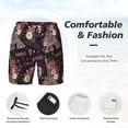 thumbnail image 5 of Lsque Mens Swim Trunks Romantic Paris Pattern - Bathing Suit Compression Liner - Beach Swim Shorts Swimwear - (S-3XL) - Stretch Quick Dry -XX-Large, 5 of 9